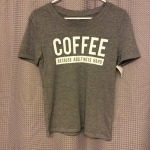 NWT Ladies Coffee Shirt (extra small)